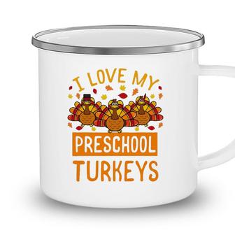 Thanksgiving Turkey Preschool Teacher Student School Gift Camping Mug - Seseable