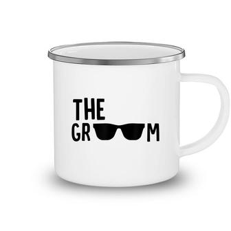 The Groom Sunglasses Bachelor Party Husband Wedding Marriage Camping Mug - Seseable