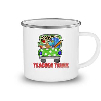 The Teacher Truck Is Full Of Interesting And Interesting Things Camping Mug - Seseable