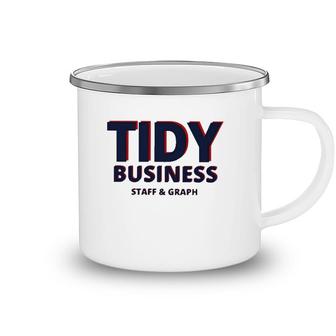 Tidy Business Staff And Graph Camping Mug | Mazezy