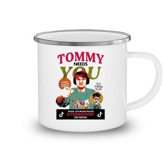 Tommyinnit Needs You Please Just Please Follow Camping Mug | Mazezy