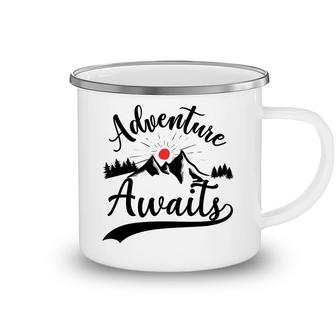 Travel Lover Believe That Adventure Awaits Them To Explore Camping Mug - Seseable
