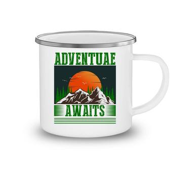 Travel Lover Think That Adventure Awaits Them To Explore Camping Mug - Seseable
