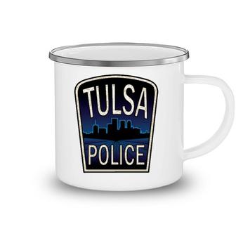 Tulsa Police Department Skyline Gift Camping Mug | Mazezy