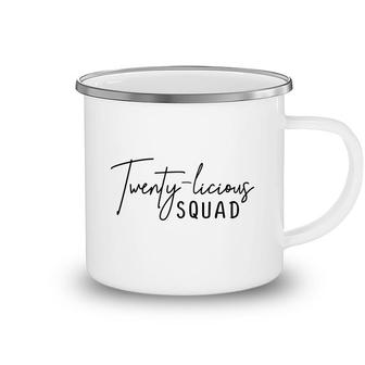 Twenty Licious Squad And Beautiful 20Th Birthday Since I Was Born In 2002 Camping Mug - Seseable