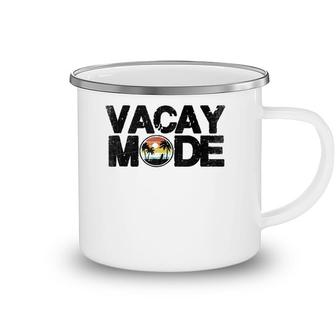 Vacay Mode On Cool Summer Vacation Camping Mug | Mazezy