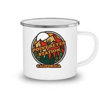 Vintage Point Reyes Station California Mountain Hiking Print Camping Mug | Mazezy UK