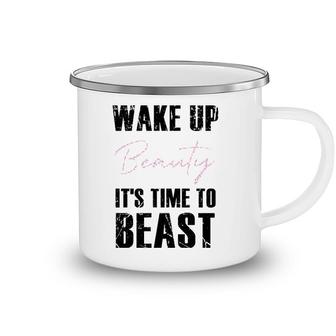 Womens Funny Muscle Training Sarcastic Gym Workout Quote Design Camping Mug | Mazezy