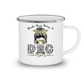 Womens Kinda Busy Being A Best Dog Mom Ever Bolognese Dogs Messy Camping Mug - Seseable