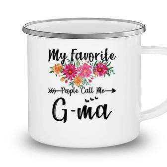 Womens My Favorite People Call Me G-Ma Mothers Day Camping Mug - Seseable