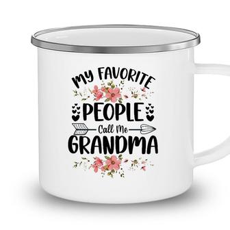 Womens My Favorite People Call Me Grandma Mothers Day Gifts Camping Mug - Seseable