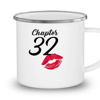 Womens Women 32Nd Birthday Lips Chapter 32 Years Old 1989 Ver2 Camping Mug - Seseable