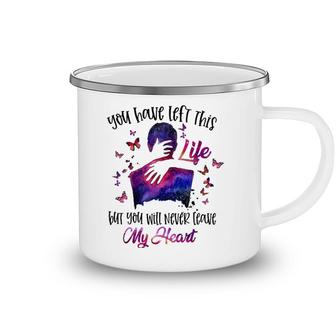 You Will Never Leave My Heart Husband Boyfriend Memorial Camping Mug | Mazezy