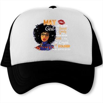 May Girl Taurus Gemini Women Birthday Month Trucker Cap - Seseable