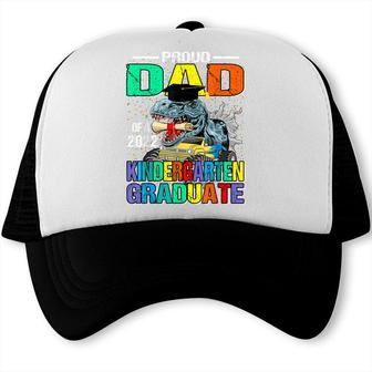 Proud Dad Of A 2022 Kindergarten Graduate Dinosaur Trucker Cap - Seseable