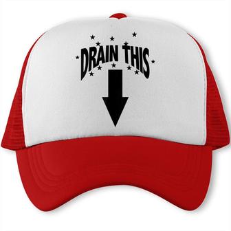 Mens Drain This Gang That Funny  Trucker Cap