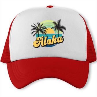Aloha Hawaii Hawaiian Island Vacation Summer Family Vacation  Trucker Cap
