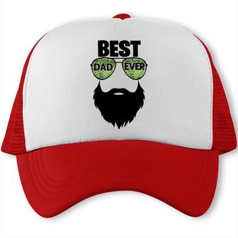 Best Dad Ever Black Beard Special Gift For Dad Fathers Day Trucker Cap - Seseable