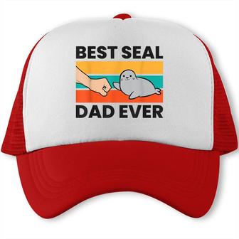 Best Seal Dad Ever Trucker Cap - Seseable