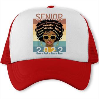 Black Senior 2022 Melanin Afro Black Smart For Women Girls Trucker Cap - Seseable