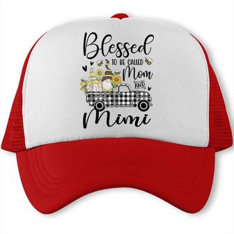 Blessed To Be Called Mom And Mimi Funny Gnomes Trucker Cap - Seseable