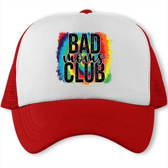 Colorful Bad Moms Club Vintage Mothers Day Trucker Cap - Seseable