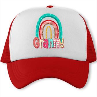 Colorful Rainbow For Granny From Daughter With Love Grandma New Trucker Cap - Seseable