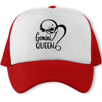 Cool Design Queen Gemini Girl Cute Birthday Trucker Cap - Seseable