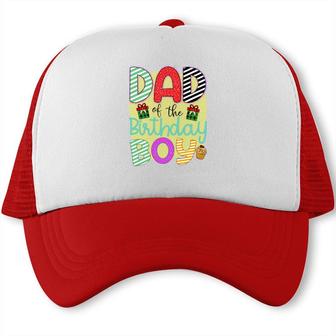 Dad Of Te Birthday Boy With Many Beautiful Gifts In The Party Trucker Cap - Seseable