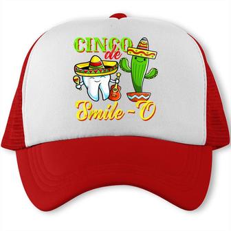 Dental Hygienist Cinco De Mayo Cinco De Smile O Dentist Trucker Cap - Seseable