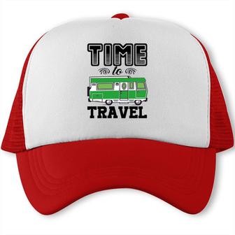 Explore Travel Lover Goes To The Mountains By Car Trucker Cap - Seseable