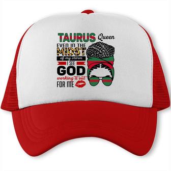Funny Cool Awesome Design Taurus Girl Even In The Midst Trucker Cap - Seseable