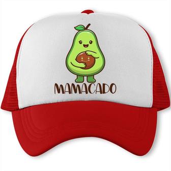 Mamacado Is Smiling Funny Avocado Trucker Cap - Seseable