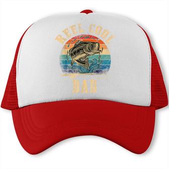 Mens Reel Cool Dad Fisherman Fathers Day Fishing Trucker Cap - Seseable
