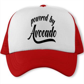 Powered By Avocado Avocado Funny Trucker Cap - Seseable