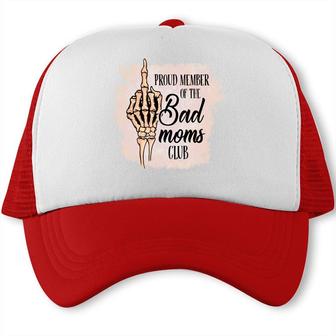 Proud Member Of The Bad Moms Club Vintage Mothers Day Trucker Cap - Seseable