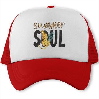 Summer Soul Summer Vibe Leopard Design Trucker Cap - Seseable