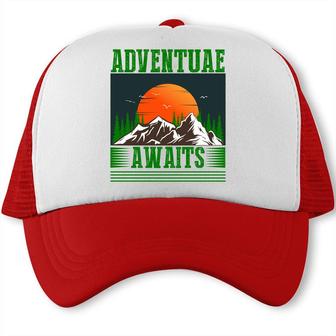 Travel Lover Think That Adventure Awaits Them To Explore Trucker Cap - Seseable
