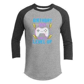 Birthday Boy Controller Birthday Boy Matching Video Gamer Youth Raglan Shirt - Seseable