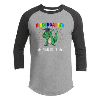 Kids Kindergarten Nailed It Kindergarten Youth Raglan Shirt - Seseable