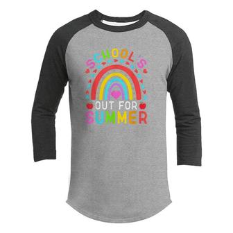 Schools Out For Summer Happy Last Day Of School Teacher Kid Youth Raglan Shirt - Seseable