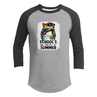 Teacher End Of Year Schools Out For Summer Last Day Youth Raglan Shirt - Seseable