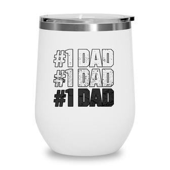 1 Dad Apparel For The Best Dad Ever - Vintage Dad Wine Tumbler | Mazezy