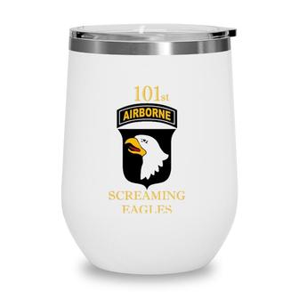 101St Airborne Division Screaming Eagle Army Infantry Grunt Wine Tumbler | Mazezy