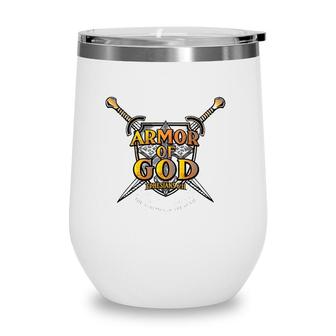 Armor Of God Ephesians 611 Gift Wine Tumbler | Mazezy