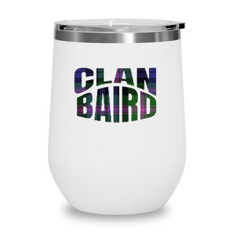 Baird Clan Kilt Tartan Namesake Scotland Wine Tumbler | Mazezy