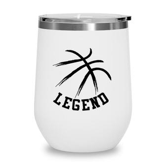 Basketball Legend Basketball Ball Player Wine Tumbler | Mazezy