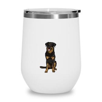 Beauceron Friend For Life Dog Lover Friendship Wine Tumbler | Mazezy