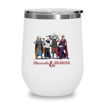 Cheesecake And Dragons The Golden Girl Wine Tumbler | Mazezy
