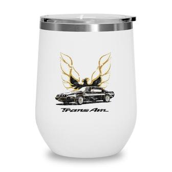 Classic Old School Muscle Car Classic Vintage American Car Wine Tumbler | Mazezy
